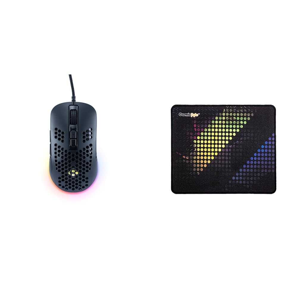 Cosmic Byte Orcus RGB Honeycomb Gaming USB Mouse with Software, New Upgraded, 12800DPI, Instant 825 (B0BNVYVSGN) Amazon Price History, Amazon Price Tracker
