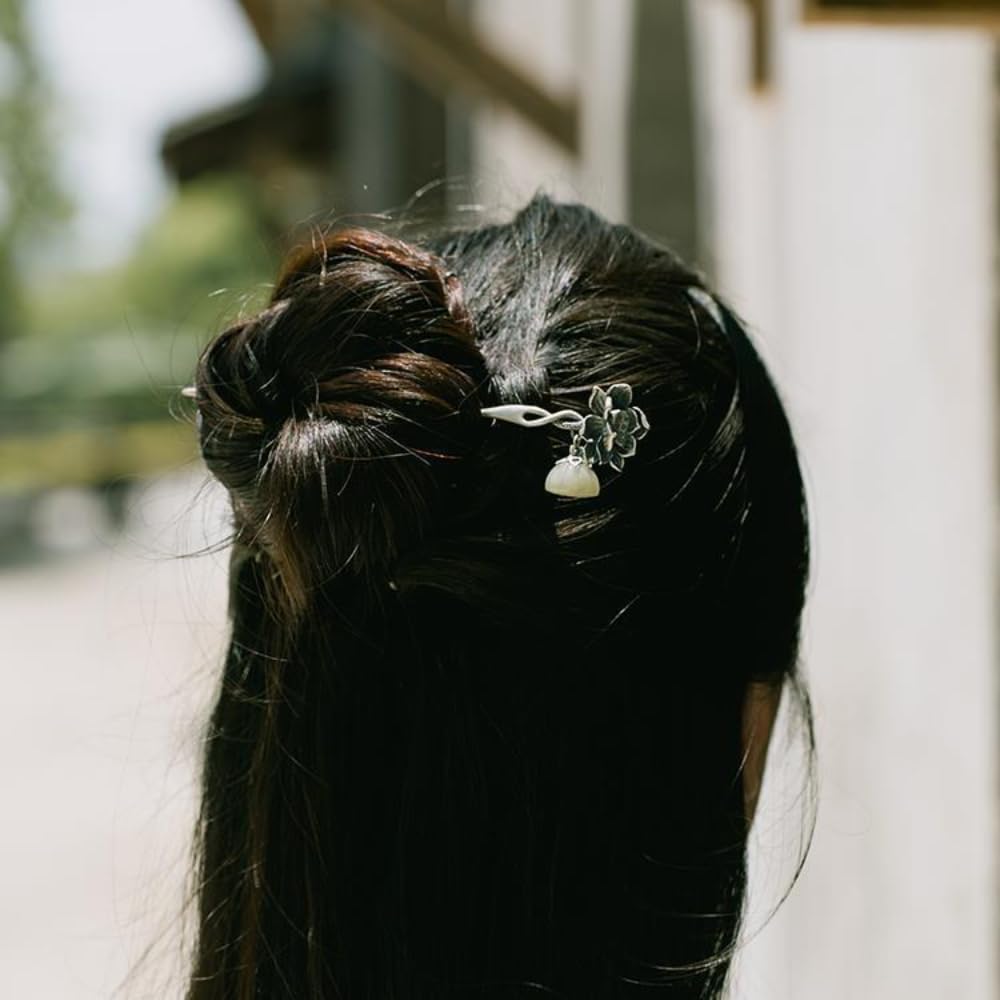 Spinka do włosów w stylu retro, Vintage Hairstick, Hair Stick, Etniczny styl wykwintna biżuteria do włosów Lotus Spinka Tiara Klasyczny ślub Cheongsam Hanfu Akcesoria