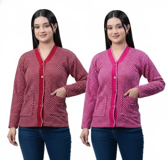 Women’s Solid Cardigan Sweater Combo | Trendy Lightweight Long Sleeve Casual Knitwear for Girls & Women | Soft Winter Layered | Stylish V-Neck Sweater Top-image-49