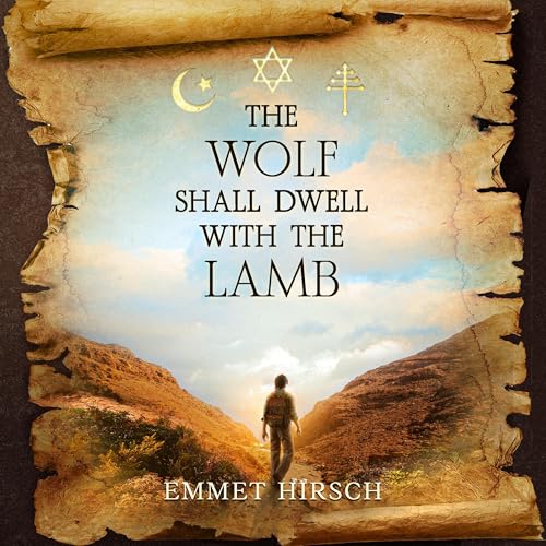 Diseño de la portada del título The Wolf Shall Dwell with the Lamb