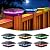 VOLISUN Solar Post Cap Lights Color Changing Outdoor Waterproof, RGB Modes Fence Post Cap Lights 6 Pack, for 4x4 x5 x6 Wooden/Vinyl(Black)