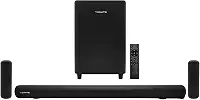 Kit Caixa de Som e Soundbar Bluetooth 5.1 Canais 280W RMS e Woofer 6.5" Bivolt Compatível HDMI ARC, USB, AUX Optico Caixa de Som Som para TV, Cinema em Casa e Jogos