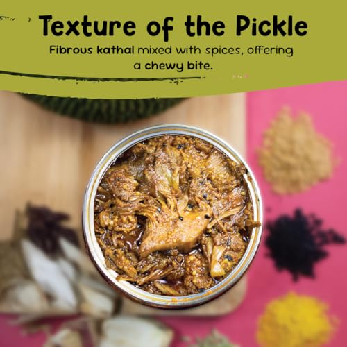 Image of FarmDidi Jackfruit Pickle 1kg in Fresh Handmade Kathal ka Achar in Mustard Oil Spicy & Tangy Homemade Pickle Traditional Jackfruit Achaar No Chemical Preservatives
