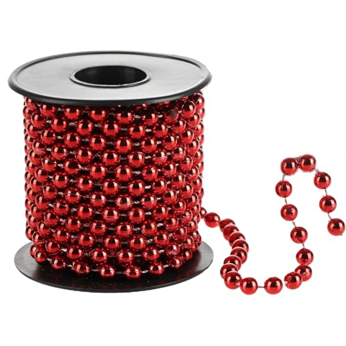 Perlenkette Weihnachtsbaum Kette 5m Weihnachtsschmuck Kugelkette...