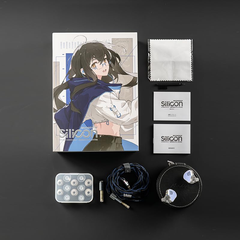 Image of Moondrop X Crinacle Silicon Earphone 1DD+2BA+2MEMS Tribrid IEMs with 0.78mm 2-pin Universal Interchangeable Cable