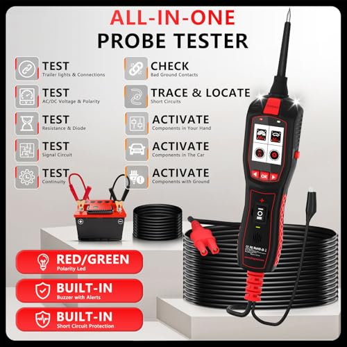 TopDiag P150 Electrical Tester for 6-30V, Intelligent Testing/Voltage Testing/Injector Test/Resistance/Component Activation/Ground Detection