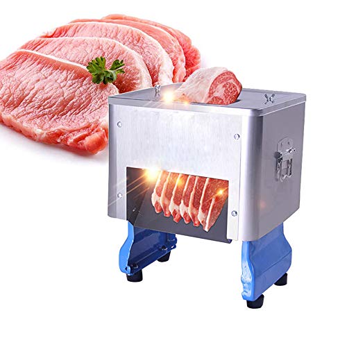 Genmine Meat Slicer Shred Machine Auto Electric Meat Slicing Shredding Machine 2.5mm Desktop Meat Cutter Meat Cutting Machine Stainless Steel Automatic Meat Slicer 11.8110.2412.99inch Heavy Duty