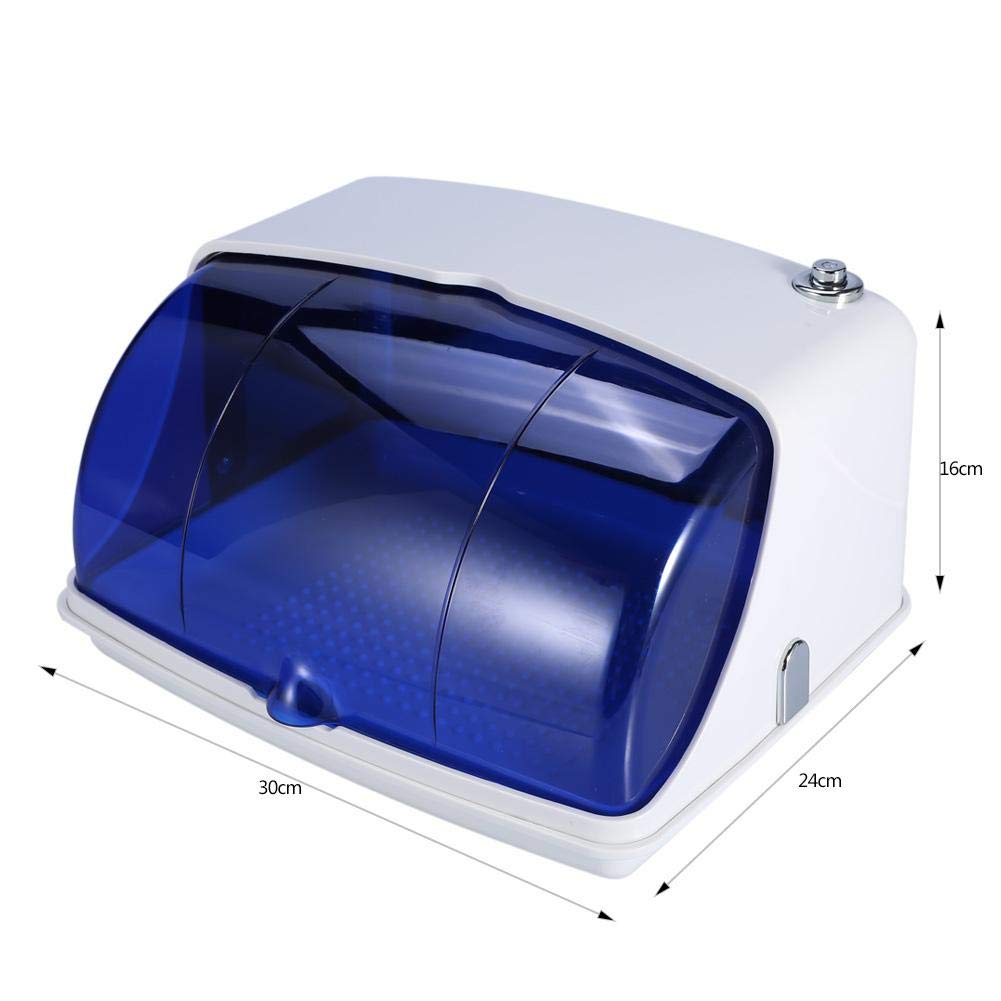 8W LED Esterilizador UV, Caja de desinfección profesional con bandeja movible para salones de belleza y manicura y hogar(01)