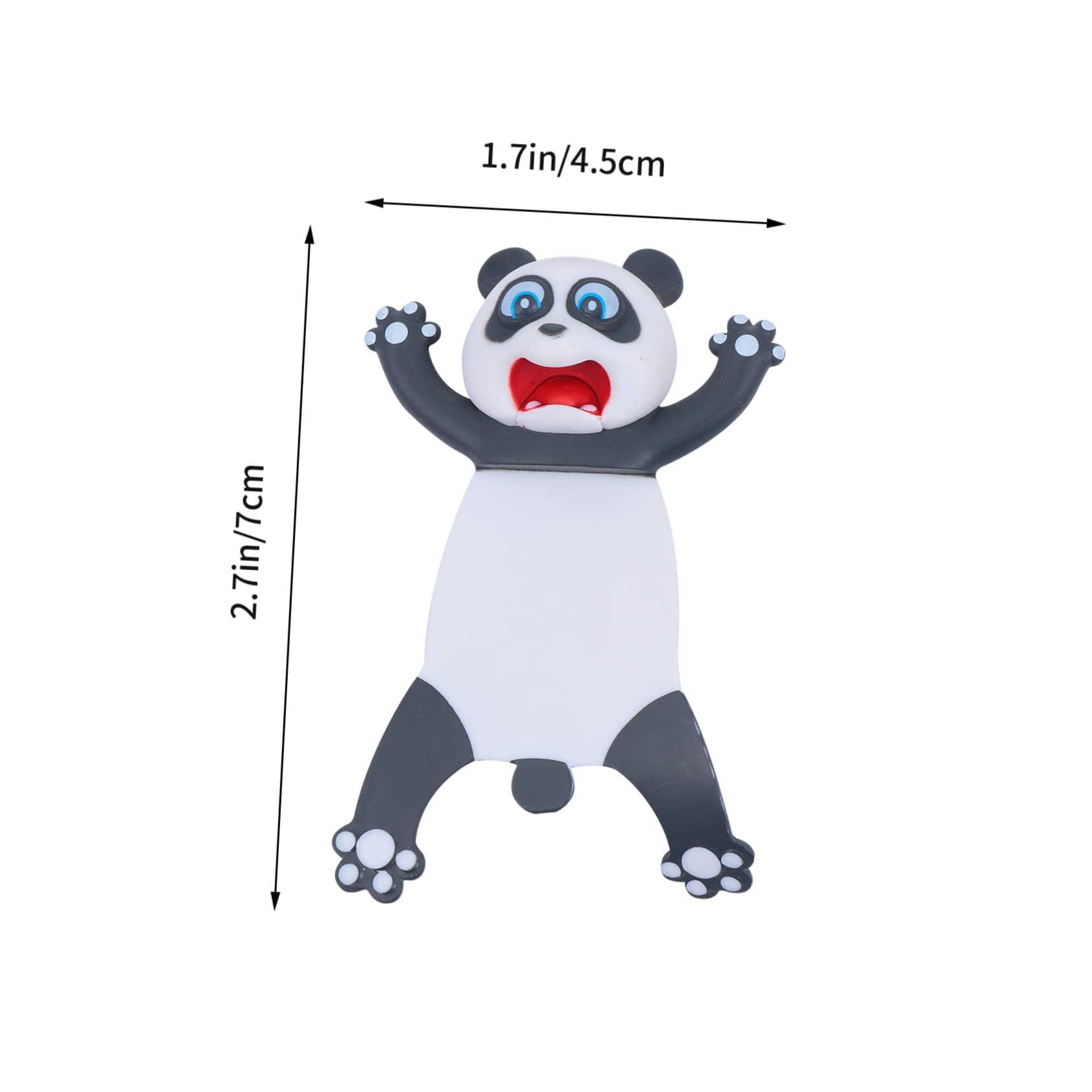 STOBOK 2stücke Panda Lesezeichen Kreatives Cartoon Design Für Schüler Wasserdichtes Und Wiederverwendbares Schreibwarenzubehör Für Bücherliebhaber