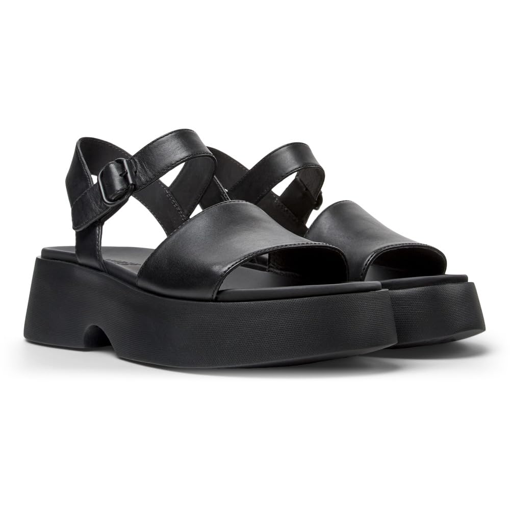 カンペール　サンダル　厚底　黒　36 カンペール（Camper）（レディース）サンダル Kobarah Flat