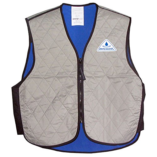 HyperKewl Evaporative Cooling Child Sport Vest, Silver, 5-6 yrs