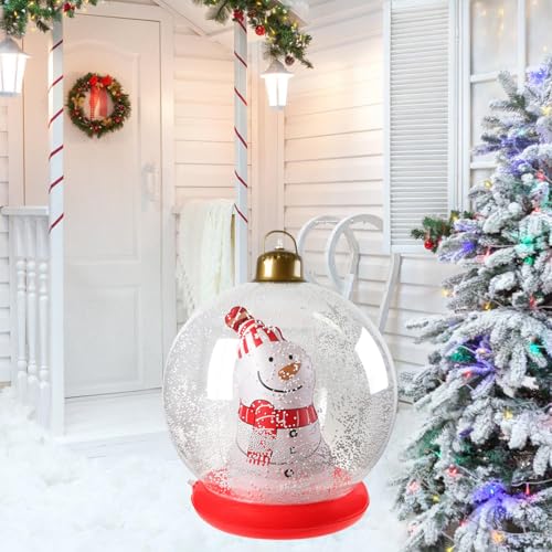 Bonhomme de neige gonflable de Noël pour décoration extérieure et portail
