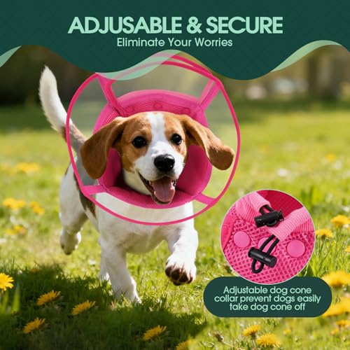 Image of Kuoser Dog Cone Collar After Surgery, Soft Cone for Dogs to Stop Licking, S