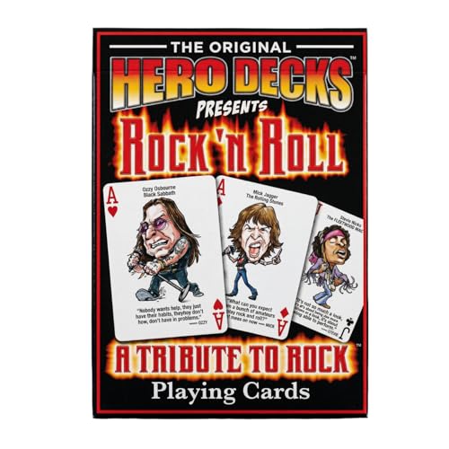 HeroDecks - Baraja de Cartas Póker Rock 'n Roll