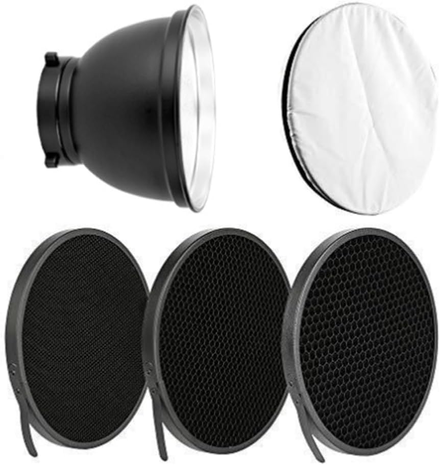 7Inch Reflector Diffuser Lamp Shade Compatibility with Baorong Mount for Enhances Studio Lighting 7Inch Reflector Diffuser Lamp Shade Compatibility with Baorong Mount for Enhances Studio Lighting