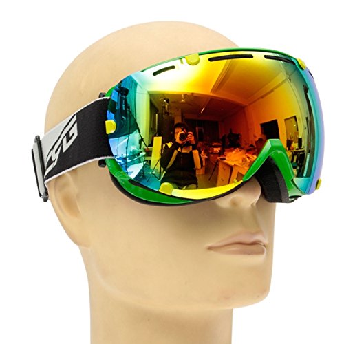 NICOLIE Przeciwmgielne podwójne soczewki UV zimowe wyścigi na zewnątrz snowboard gogle narciarskie okulary przeciwsłoneczne CRG101-2A