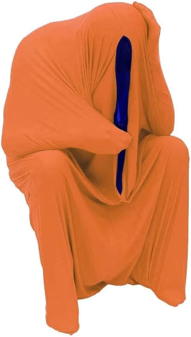 Chaussette sensorielle pour Enfants et Adultes autistes, garçons et Filles : Enveloppement Complet, hyposensibilité, Compression, anxiété, TDAH, TSA, Besoins spéciaux (Orange, XL)