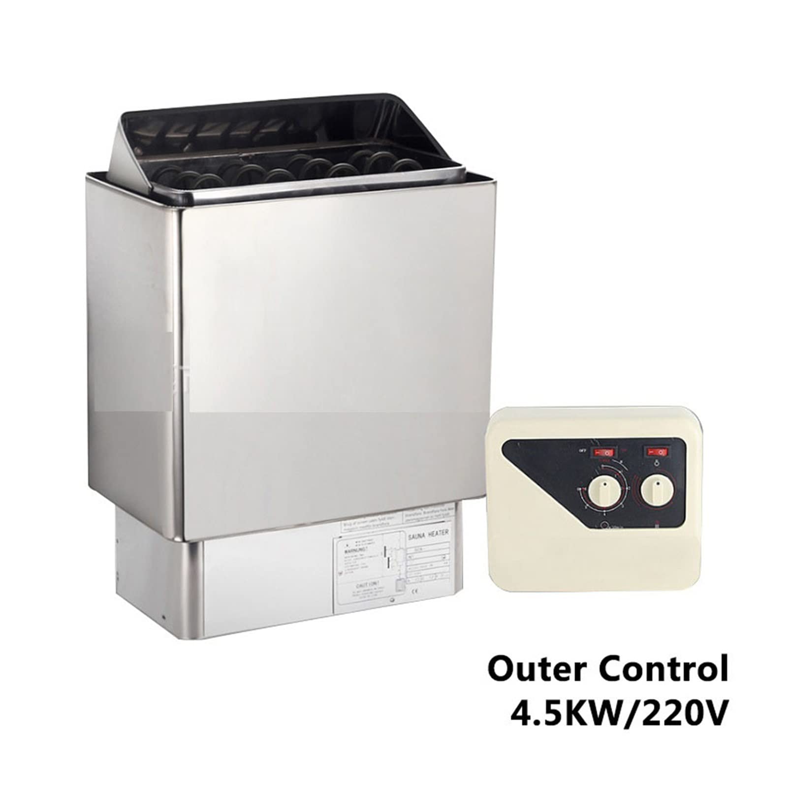 3kW 4,5 kW 6kW 9kw Nagrzewnica sauny ze stali nierdzewnej z zewnętrznym lub innnerem Sauna kontroler do kąpieli parowej prysznic(4.5KW,OC)