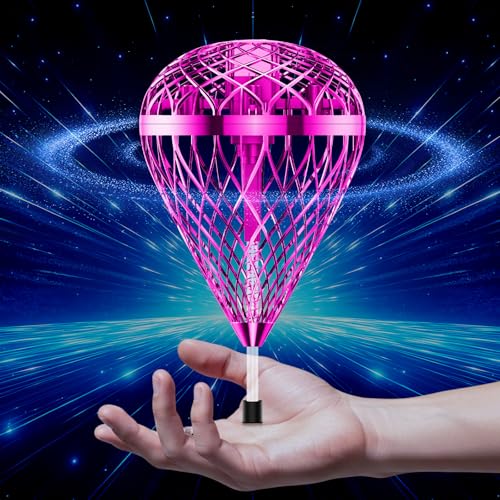 Tikduck 2025 Flying Bouncing Ball Toy - USB Rechargeable, Hand-Controlled with 3D Flips & Multi-Player Fun - Interactive Orb Toy for Kids, Teens & Adults - Indoor & Outdoor Play (Purple)