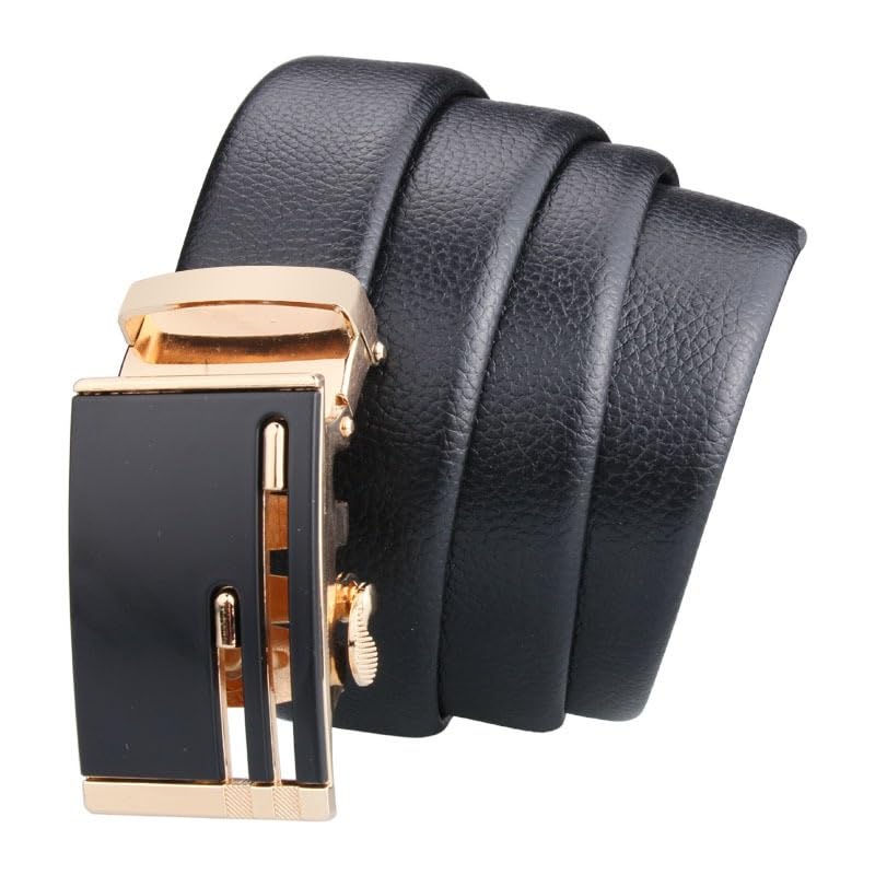 JSEIAJB Belt Men's Automatic Buckle Versatile Men's Casual Belt With Lychee Pattern2