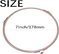 Vista 2 de Anillo giratorio de microondas de 6.57 a 7 pulgadas, anillo de rodillo de microondas, soporte de bandeja de placa de vidrio, anillo