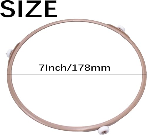 Miniatura 2 de Anillo giratorio de microondas de 6.57 a 7 pulgadas, anillo de rodillo de microondas, soporte de bandeja de placa de vidrio, anillo interior de