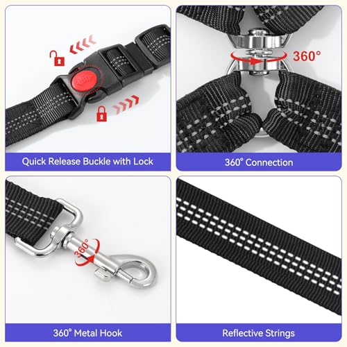 Pawaboo Dual Dog Car Harness