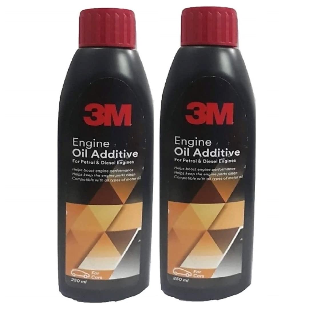 3M Engine Oil Additive for Cars, Keeps Engine Clean & Improves Engine Performance, Effective Engine Lubrication (250ml E