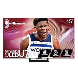 Hisense 65-Inch Class U7 Series Mini-LED ULED 4K UHD Google Smart TV (65U75QG, 2025 Model) – QLED, Native 165Hz, Dolby Vision IQ, Dolby Atmos, Full Array Local Dimming Pro, Game Mode Ultra