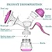 Manual Breast Pump Silicone Hand Pump Breastfeeding Food Grade BPA Free Manual Pump with Lid Portable Milk Saver for Breast Feeding