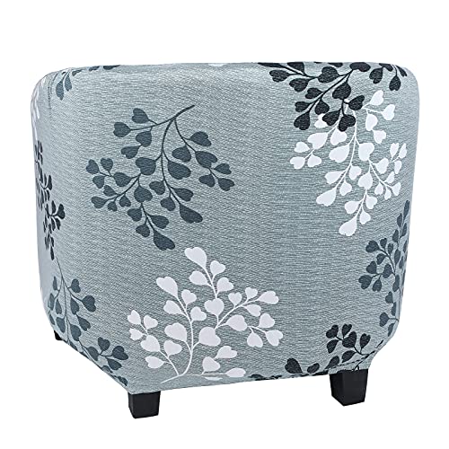 Searchi Stretch Club Chair Slipcover 2 Piece, Soft Removable Printed Tub Chair Slipcover, Non Slip Barrel Chair Slipcovers, Club Chair Cover For Living Room(Leaves) #TOP1