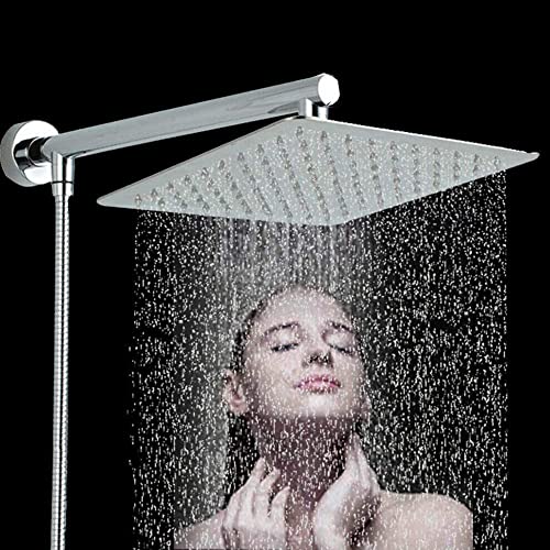 Onyzpily Soffione doccia a pioggia con supporto a