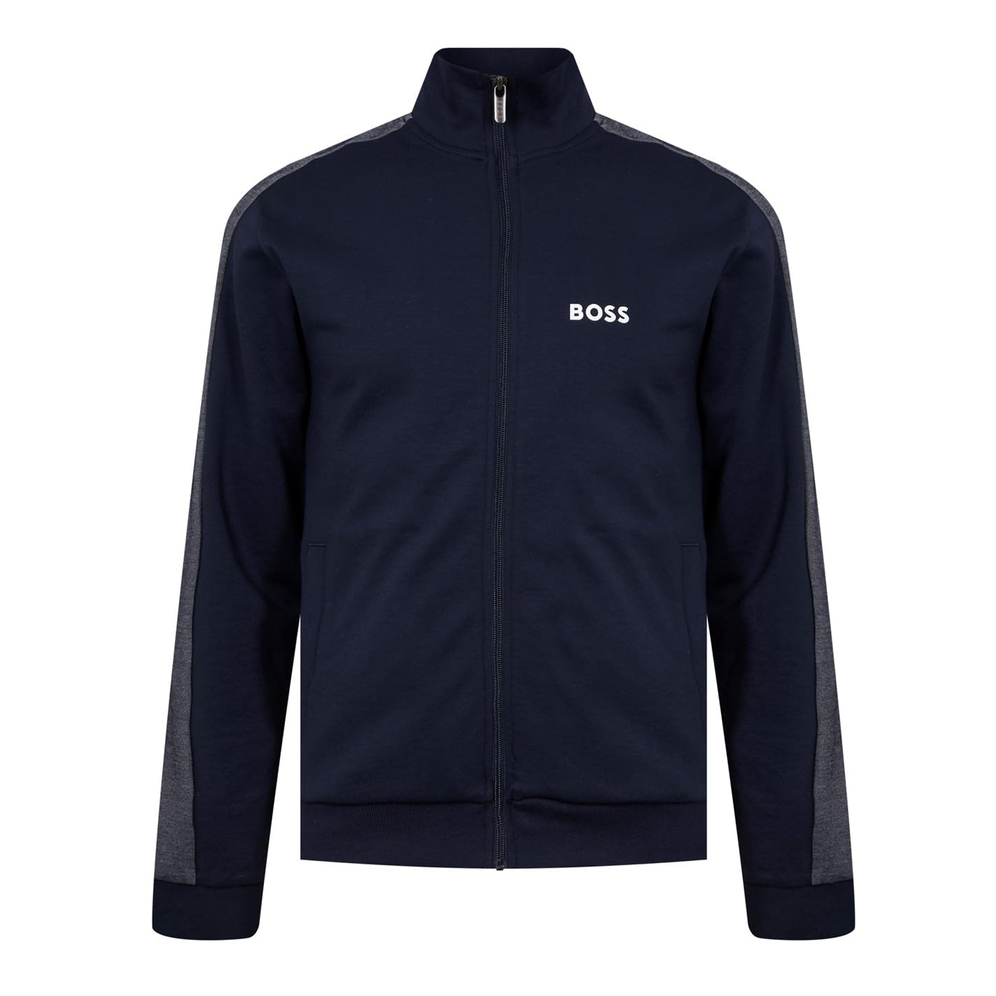 Boss Men's Bw Tracksuit Fz Funnel Neck Jacket Blue Medium
