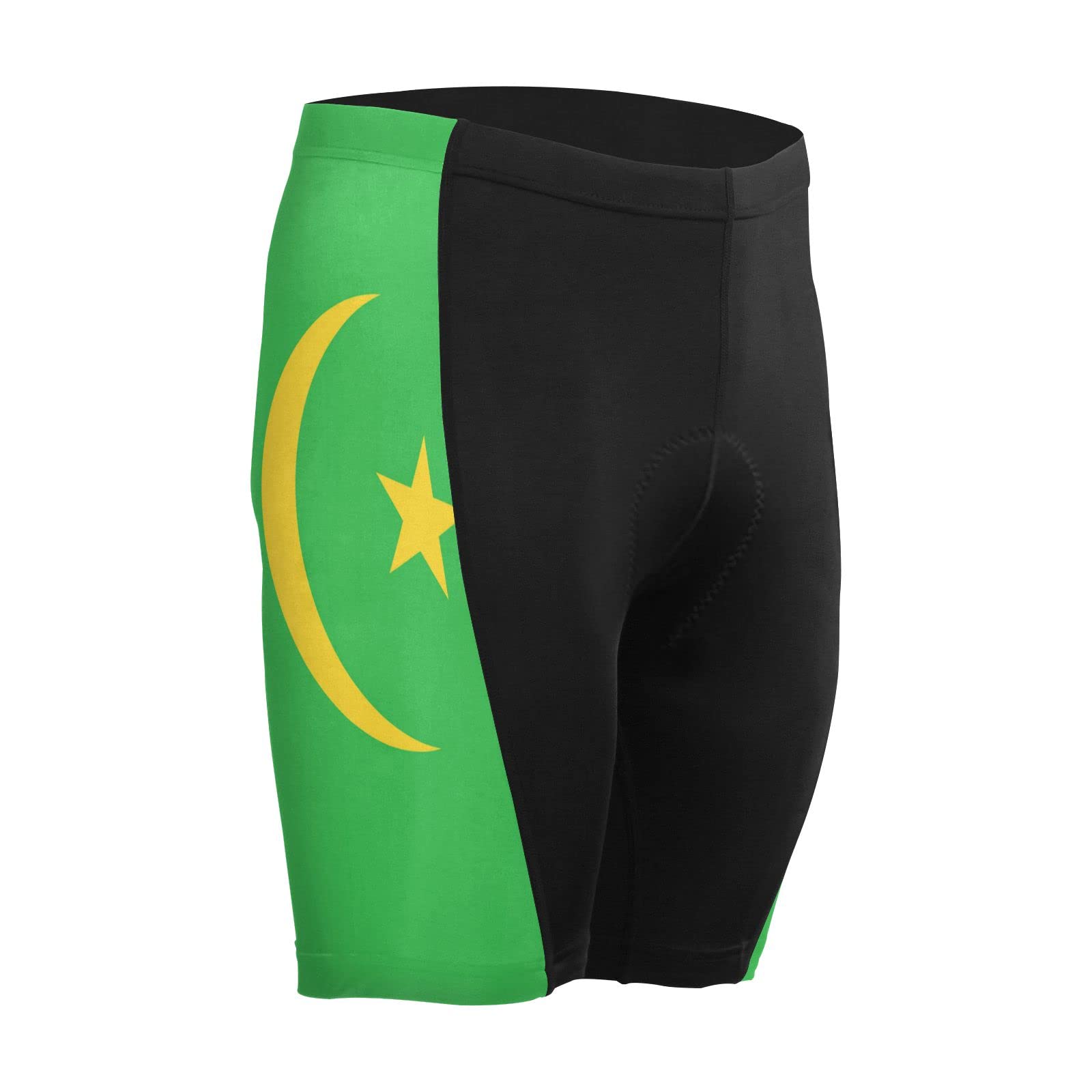 Mauritania Flag Men's Bike Shorts Padded Cycling Bicycle Biking Shorts Tight Multicolor