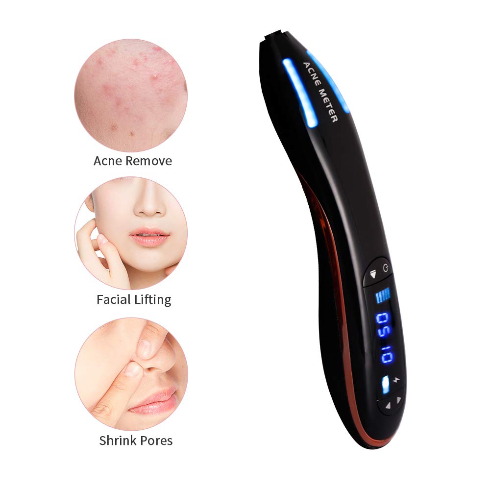 Macchina per la rimozione delle macchie dell'acne Penna al plasma Terapia antirughe per l'invecchiamento Penna per l'acne a luce blu Dispositivo di bellezza Dispositivo per la cura della pelle del v