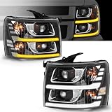 ELH LED Projector Sequential LED DRL Headlight Assembly Fit ...