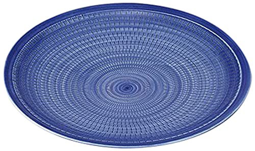 Amazon.co.jp: 5個セット 有田焼盛皿 有田焼呉須トチリ円渕8号皿 [24.5