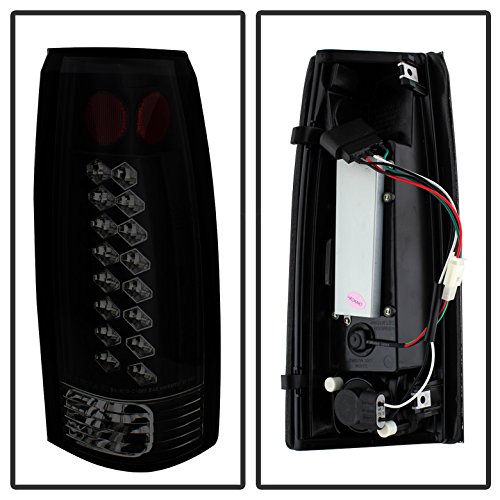 Aftermarket Taillights Tail Lamps For Chevy C K 1500 2500 3500 88-98 - Black Smoke - Euro Led Style #TOP1