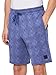 PUMA Men's Graphic Fleece Shorts, Logomania All-Over-Print Blue Crystal SS25, 3XL