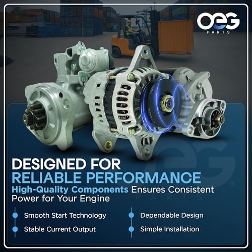 OEG Parts New Starter Compatible with Fork Lifts Caterpillar DP40 DP45 DP50 DP80 DPL40 Mitubishi FD-35 S6E S6S FD-40 FD-45 Series M008T60371 M008T60372 M008T60373 3286600202 32B6600200 32B6600202 by Parts Player - Image 5