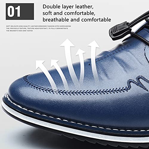 Veslesth Men Casual Luxury Sneakers Leather Loafers Comfort Walking Shoes Fashion Driving Shoes for Male Business Work Office Dress Outdoor3