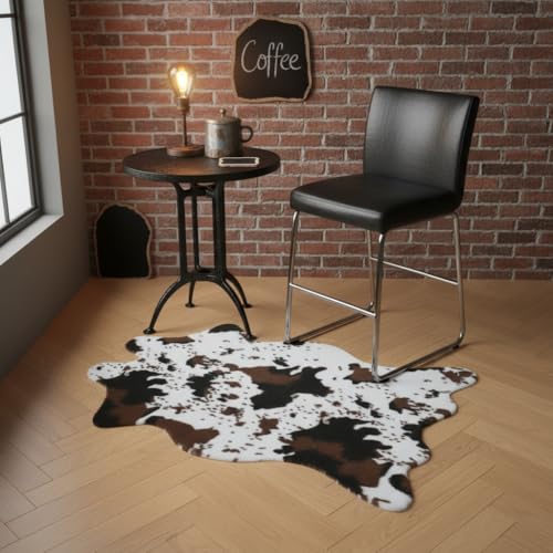 Tapete decorativo estilo vaca 75x110 cm faux fur miniatura 2