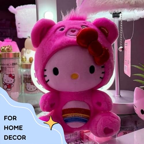 Image of Flufies Combo Valentines Teddy and Hello Kitty Plush Soft Toys - 25 cm Cat Toy as a Teddy Bear for Girls and Boys - Kawaii Stuff Doll for Kids Birthday - Anime Gifts for Fans
