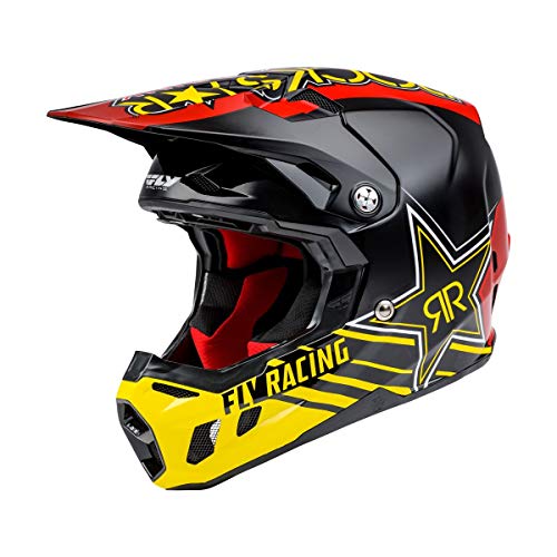 Fly Racing Formula CC Rockstar Helmet (Black/Red/Yellow, Medium) Fly Racing Formula CC Rockstar Helmet (Black/Red/Yellow, Medium)