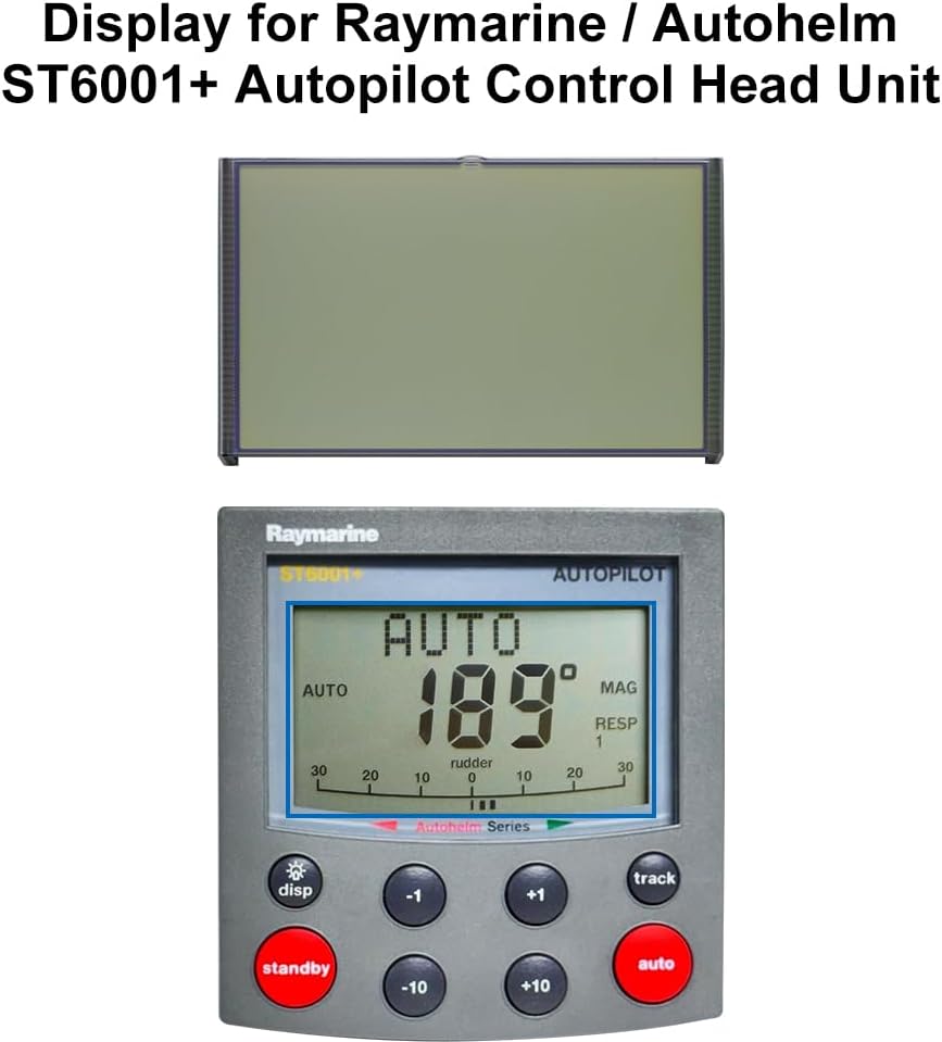 Display Replacement for Raymarine/Autohelm ST6000+ / ST6001+ Autopilot Control Head Unit