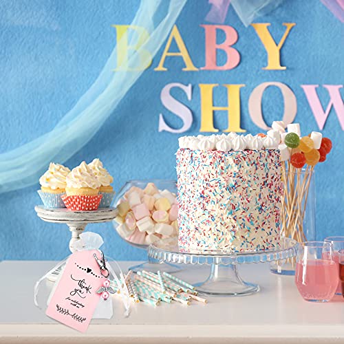 60 Pieces Angel Keychains Set Baby Shower Favors for Boy Girls Wedding Party Favors for Guests 60 Pieces White Organza… - Image 6
