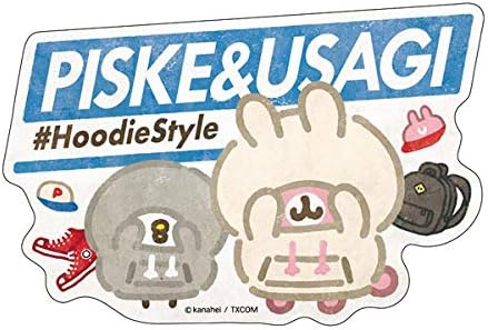 Amazon カナヘイの小動物 トラベルステッカー ピスケ うさぎのパーカースタイル 1 アニメ 萌えグッズ 通販