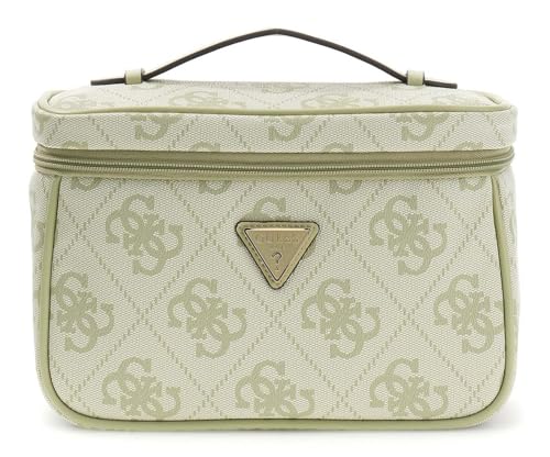 GUESS Trousse de Maquillage Toiletry Train Case le grand vanity rigide vert clair