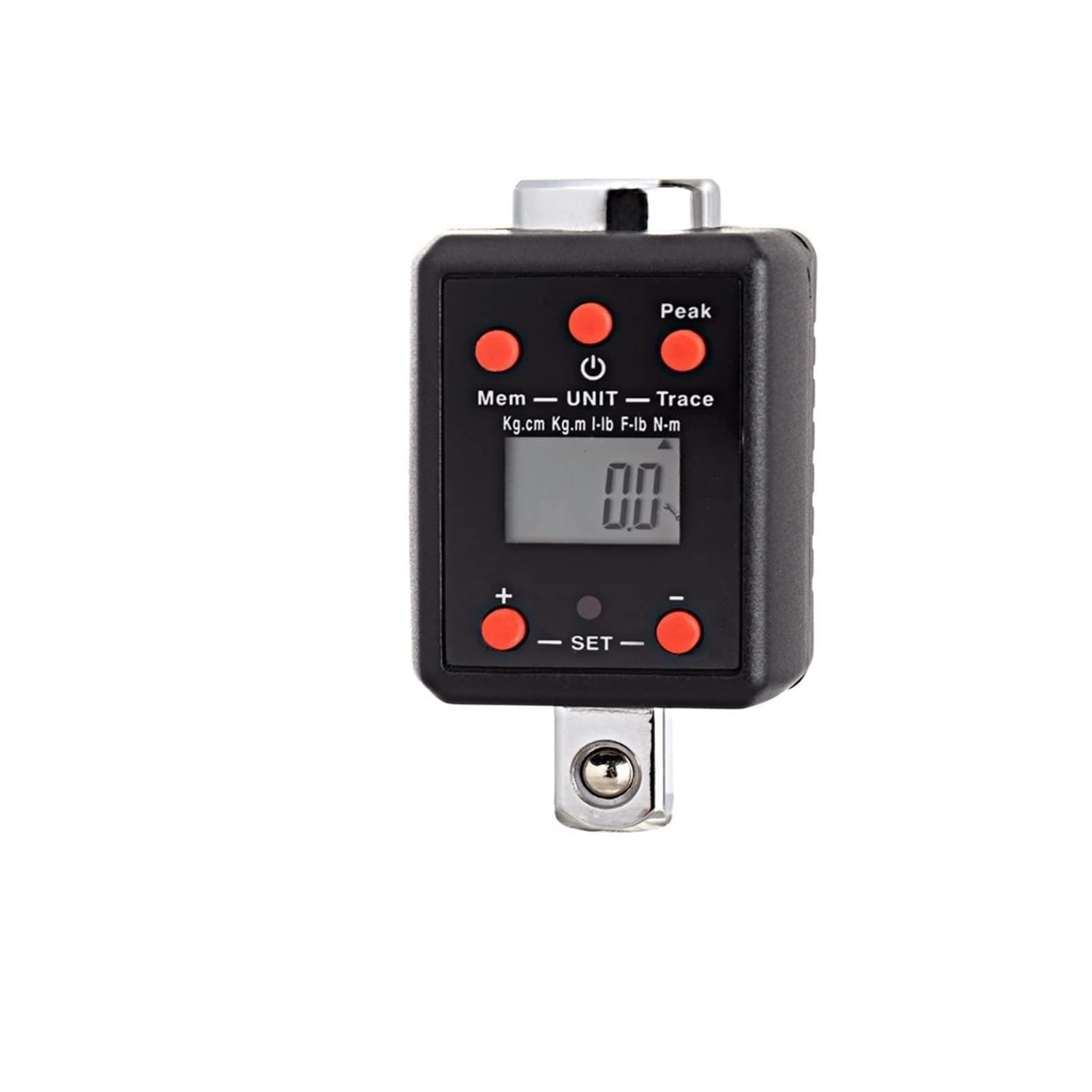 MMHHHG Torque Adapter, High Precision Professional Digital Torque Wrench 1.5-1000nm Mini Torque Adapter Electronic Digital Torque Meter(WRG4-340(340nm))