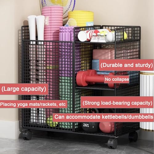 Cesta multifuncional para esterilla de yoga y rodillo de espuma 4